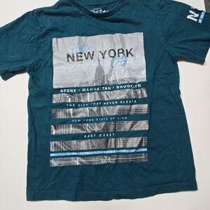 Eighty Eight Teal Hello New York Tee